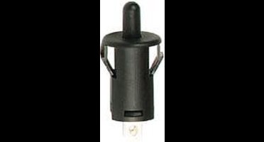 DRUKSCHAKELAAR ON-(OFF) ZWART 2A - 250V (R1858C)