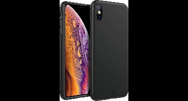 Zwart Hoesje geschikt voor Apple iPhone Xs / X Soft TPU Gel Siliconen Case