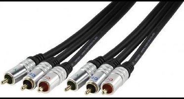 Component video kabel 3x RCA mannelijk - 3x RCA mannelijk 2,50 m