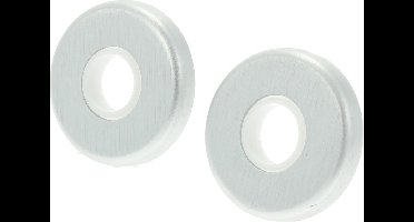 Axa Curve Klik Binnnedeurrozetten kruk rond aluminium - Geanodiseerd geslepen F1 naturel - 52mm