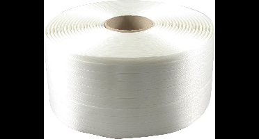 Polyesterband - 16mm - 850m - PET - wit