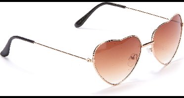 Vegaoo - Bruine hartenbril voor volwassenen