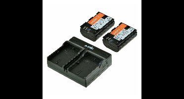 Jupio Kit: 2x Battery LP-E6N *ULTRA* 2040mAh + USB Dual Charger