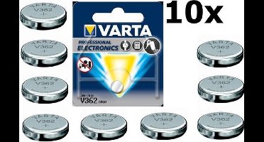 10 Stuks - Varta V362 21mAh 1.55V knoopcel batterij