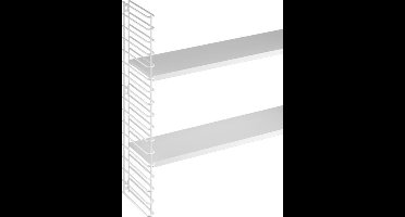 Tomado - Uitbreidingsset Wandrek - 1 wit rek, 2 witte planken - Boekenrek
