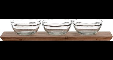Montana Brunch Set van 3 Dipschaaltjes met plank