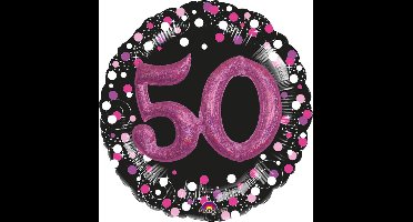 Ballon “Sparkling Pink 50” Folie Ballon 91 x 91 c