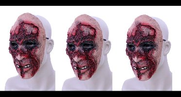 3x Horror masker latex rottend