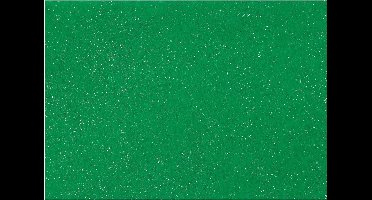 Hobbyvilt A4 21x30 cm dikte 1 mm groen zilver glitter 10vellen