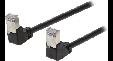 CAT5e SF/UTP Netwerkkabel RJ45 (8/8) Male - RJ45 (8/8) Male 0.50 m Zwart