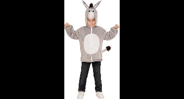 Vest met capuchon ezel voor kinderen - Verkleedkleding - 92