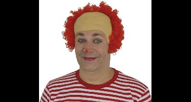 Rubberkaalkop met rode rand haar