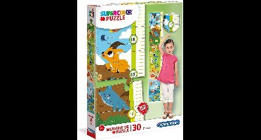 Clementoni - Supercolor - Measure Me - Kinderpuzzel - 21 x 118 cm - 30 Stukjes - Vanaf 3 jaar