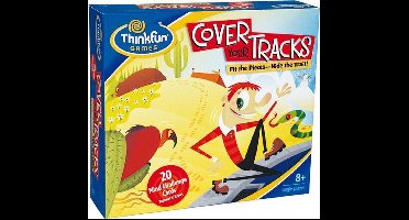 ThinkFun Cover Your Tracks - Logisch denkspel met 20 opdrachten