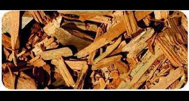 Houtsnippers / Decochips Goud 20-40mm - Bodembedekking Gekleurd - Zak 35 ltr