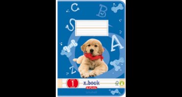 Herlitz schrift x.book, formaat A5, gelinieerd/geruit