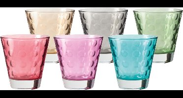Leonardo OPTIC glazen assorti 220ml - set/6