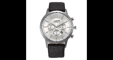 North Herenhorloge Casual Style Zilver