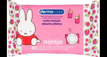 Dermo Care Nijntje toetendoekjes – roze – 10 x 40 stuks