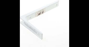 Dulimex ES 3152B Drager aluminium / 100x150 mm / wit gelakt (1 stuk)