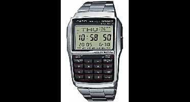 Horloge Heren Casio DATABANK CALCULATOR STEEL Zwart Zilverkleurig