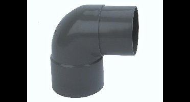 Wavin HWA bocht 87° mof/vernauwende spie 80mm grijs