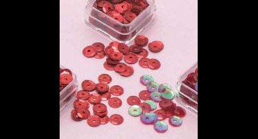 Trio Pailletten 6mm Rood