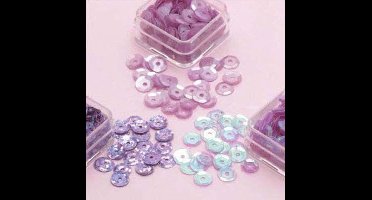 Trio Pailletten 6mm Violet - Paars