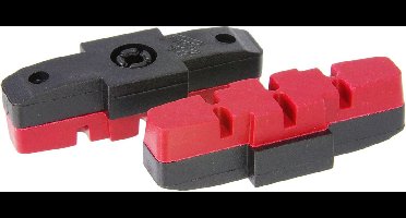 Saccon Remblokken - Hydraulische Velgremmen - Zwart/Rood - 50 mm - Per Paar