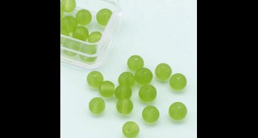 Glasparels Rond Mat Groen