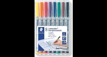 STAEDTLER Lumocolor non-permanente universele pen B 312 - Box 8 st