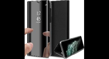 Hoesje geschikt voor iPhone 11 pro - spiegel book case cover zwart