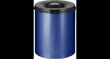 V-Part - Vlamdovende papierbak 80 liter - Steel - blauw, zwart - Prullenbak