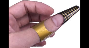 Hiden | Nagel sjablonen - Nail Art - Beauty & Make-up - French Manicure - Goud | 100 stuks