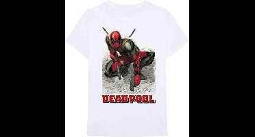 Marvel Deadpool Heren Tshirt -XXL- Deadpool Bullet Wit