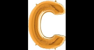 Folieballon letter C goud (100cm)