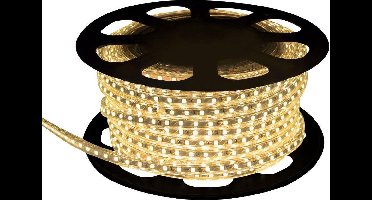 Warm wit LED Strip Outdoor IP68 - 25 Meter - 220V - Matel