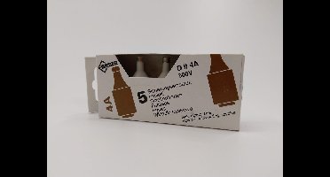 Weber D2 zekering - 500V - 5 stuks - wit