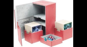 Ultimate Guard Twin Flip 'n' Tray Deck Case XenoSkin Red 200+