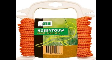 Hobbytouw oranje 4 mm x 20 mtr