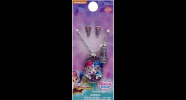 Nickelodeon - Shimmer and Shine - Ketting met oorbellen - Verkleed accessoires set - Meisjes.