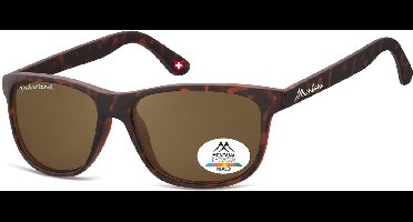 Montana MP48B -zonnebril- havana- vierkante vorm- polarizerend