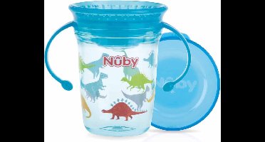 Nuby 360º Wonder Beker Met Handvat 240 ml Aqua