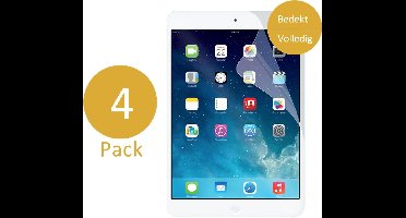 Screenprotector geschikt voor iPad Mini 2019 / 4 - Glas PET Folie - 4 Stuks
