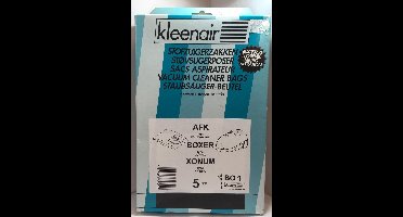 Kleenair BO1 stofzuiger zak papier met micro filtration - AFK / BOXER / XONUM stofzuigerzakken