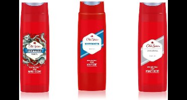 Old spice douchegel, showergel  mix 1( Wolfthorn, Whitewater, Original)