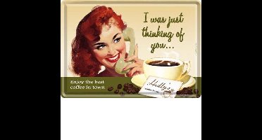 Thinking of You Metalen Postcard 10 x 14 cm.