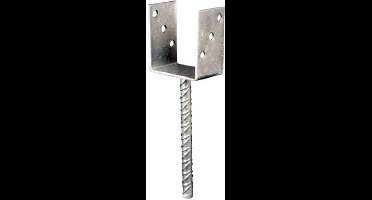 Deltafix paalhouder u-paalhouder op spies verzinkt 91 x 100 x 60 1 st.