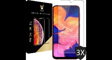 Screenprotector geschikt voor Samsung A10 - 3x Glas Screen Protector