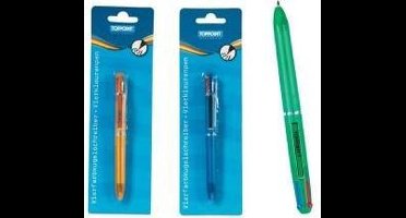 Toppoint 4-Kleurenpen Assorti